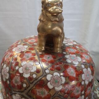 梅図沈香壷 肥前国 古赤絵窯 白龍作【愛品倶楽部柏店の画像