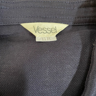 美品！Vessel 紺七分袖麻ジャケット11の画像