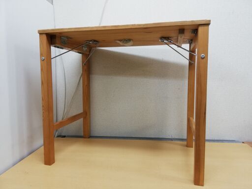 無印良品 天然木 パイン材 折りたたみテーブル