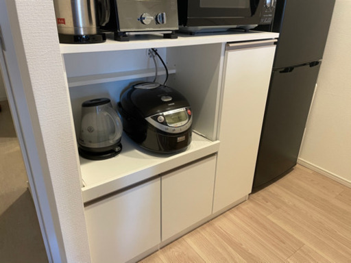 【ニトリ】食器棚白(レンジ台フォルムN RE9090WH)