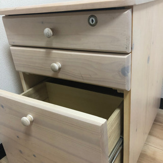処分します。美品 ワゴン 学習机 引き出し サイドテーブル