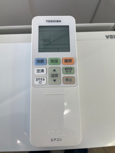 TOSHIBA製★2.2kw冷暖房兼用エアコン2016年製★３カ月間保証★取付手配可能
