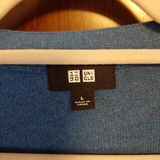決まりました【 ユニクロ 】カシミヤ入りカーディガン Lサイズの画像