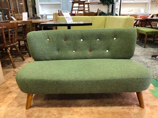 【愛品館市原店】不二貿易 デイジー 二人掛けソファー【管理ISF008871-104】