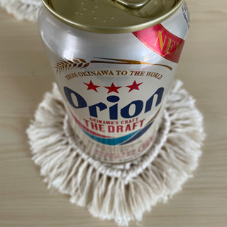 マクラメ　ハート　コースターの画像