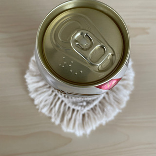 マクラメ　ハート　コースターの画像