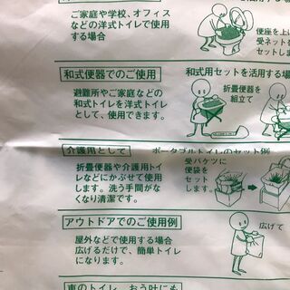 セール中につき表示価格より店頭にて大幅割引中！　NEW サニタクリーン　簡易携帯トイレ　大・小便共用　便袋　嘔吐袋の画像