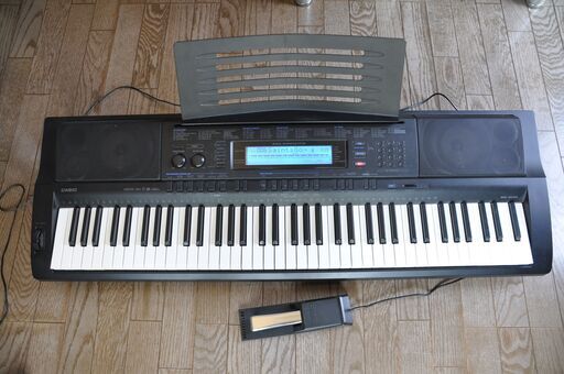 【交渉中】グラチア・アップライトピアノ PU-120CWP 　カシオ電子 キーボードWK-500（76鍵，ペダル付）