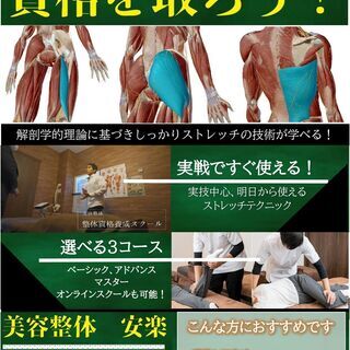 ストレッチの資格を取ろう！　パーソナルトレーナー養成スクール個別説明会の画像
