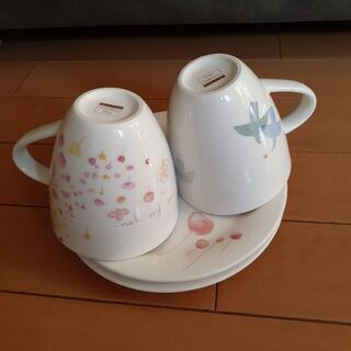 マグカップとお皿のセット　2客