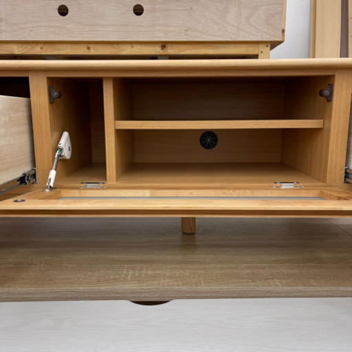 ?美品?テレビ台 テレビボード(Nアルナス150 LBR)?自社配送時?代引き可?(現金、クレジット、スマホ決済対応)