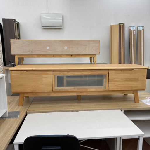 ?美品?テレビ台 テレビボード(Nアルナス150 LBR)?自社配送時?代引き可?(現金、クレジット、スマホ決済対応)