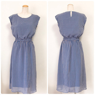 【定価 5,390 円】☆新品☆レイカズン 難あり  ストライプワンピースの画像