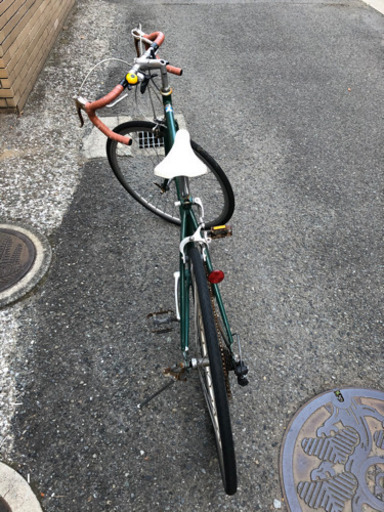 レトロなロードバイク　自転車　藤沢