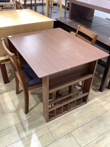 【トレファク花小金井】ニトリダイニング４点セット/ダイニングテーブル/ニトリダイニングテーブル/ニトリ片バタダイニングテーブル