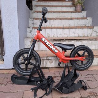 ストライダー STRIDER ST-4 赤 スノーアタッチメント...