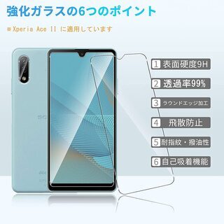 【新品・未使用】Xperia Ace Ⅱカメラフィルム・液晶フィルム２枚セットの画像