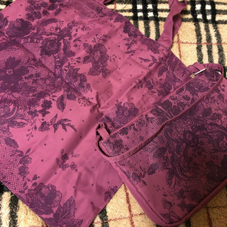 新品未使用　近沢レース製　エコバッグとポーチのセット