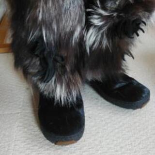 ハラコ　ファー　ムーンブーツ　オスカー