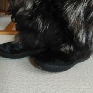 ハラコ　ファー　ムーンブーツ　オスカーの画像