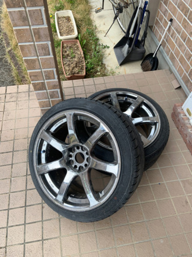 【廃盤ホイール】work xt7 9.5j+30 （2本）