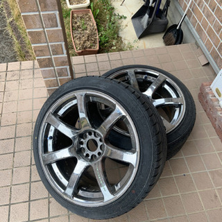 【廃盤ホイール】work xt7 9.5j+30 （2本）