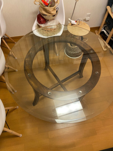 円卓　ダイニングテーブル　110cm