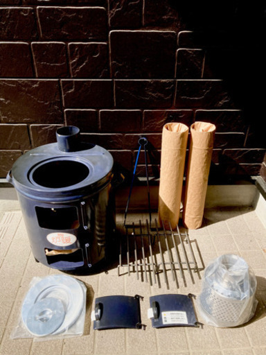 【決まりました】未使用品 炉暖 AL-35 三重ホーロ (琺瑯ストーブ)