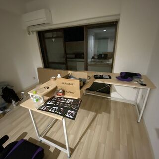L型デスク　ほぼ未使用の美品　あげます（取りに来て下さる方限定）の画像
