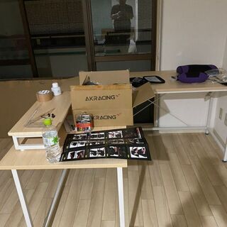 L型デスク　ほぼ未使用の美品　あげます（取りに来て下さる方限定）の画像