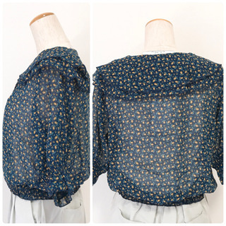 【定価 4,290 円】☆新品☆レイカズン 難あり  小花柄二重衿ブラウスの画像