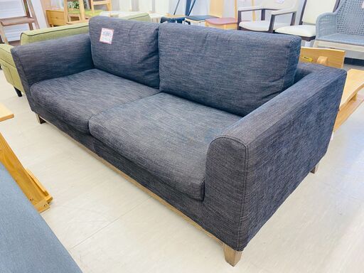 関家具　2.5人掛けソファ❕　ゲート付き軽トラ”無料貸出❕購入後取り置きにも対応 ❕即日配送❕　R553