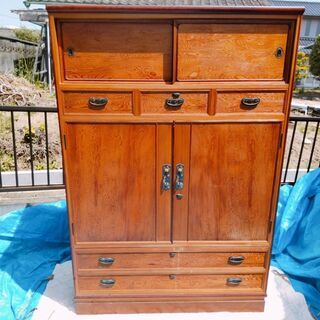 中古 和タンス 着物タンス 和箪笥 45cm×120cm×177cm 