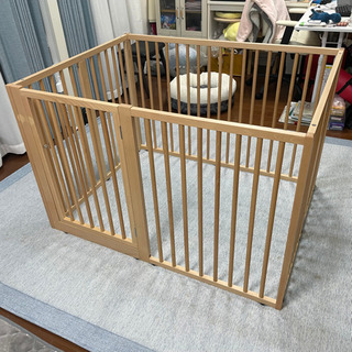 木製ワンタッチ ペットサークル Lサイズ ハイタイプ