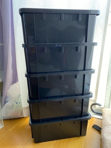 【相談中】中古·グリーンパル  システムコンテナBOX  #10  ブラック  5個♪