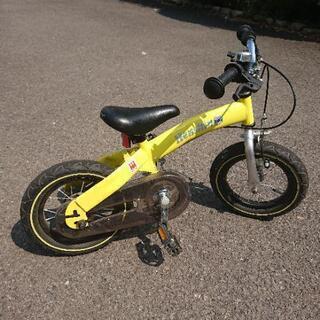 へんしんバイク　12インチ　イエロー へんしんバイク12インチイエロー変身前