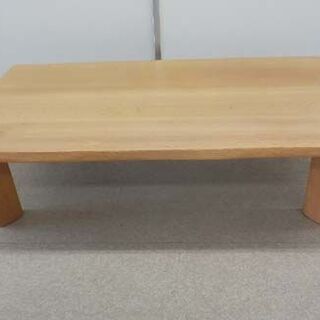 座卓テーブル 柏木工 ナラ材 1350×750 引出し付き 飛騨家具 センター