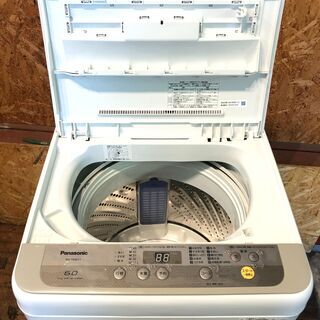 【動作保証60日間あり】Panasonic 2018年 NA-F60B11 6.0kg 洗濯機【管理KRS355】