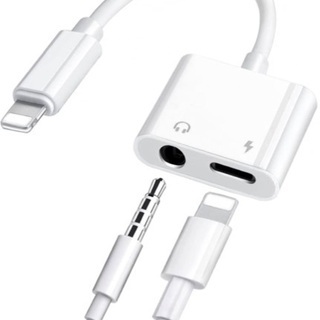 【高音質＋急速充電】iphone イヤホン 変換 充電 イヤホンジャック変換アダプタ 3.5mm 変換ケーブル アダプタ(IOS12 13 14対応可能)[ワイヤーコントロールチューニングをサポートしていません+通話をサポートしていません]の画像
