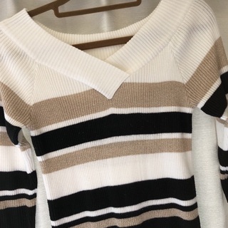 ボーダーカットソーの画像