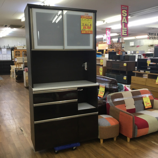 S186  NITORI キッチンボード、食器棚、幅100cm 美品