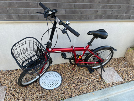 折り畳み自転車 Jeep JＥ-206G 赤