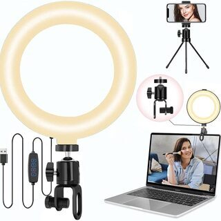 【新品・未使用】6インチ LEDリングライト