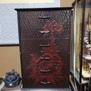 【お取引中】鎌倉彫 小引き出し6段