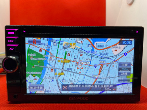 KENWOOD 彩速　MDV-434DT フルセグ　最新地図更新済み　フルセット①