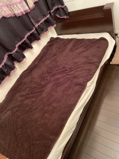 シングルベッド マット付き 下収納