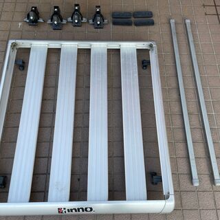 ルーフキャリア inno エアロラック100 IN569 ＆ バ...