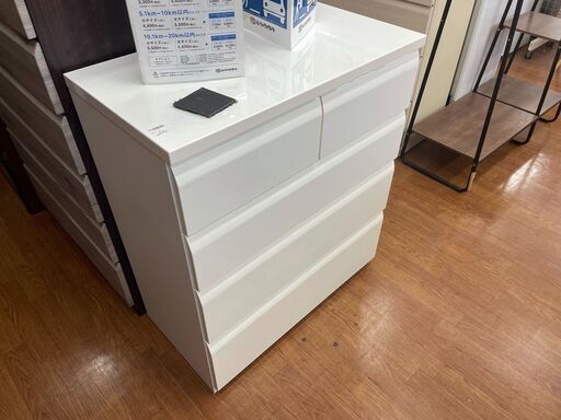 4段チェスト　ホワイト