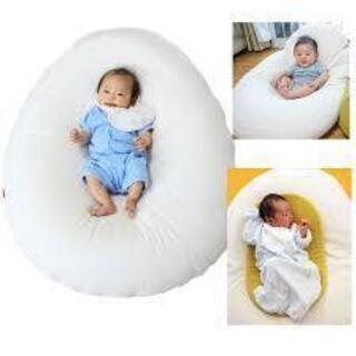 ハナロロベビーたまごクッション 授乳ベッド Cカーブでおやすみ ...