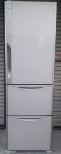 日立 365L 3ドア冷蔵庫 真空チルド ライトブラウン R-K370FV-T 16年製 美品 配送無料